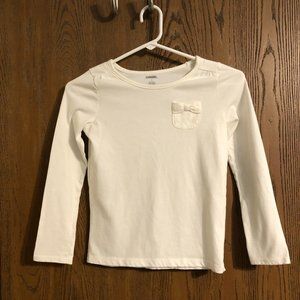 Gymboree Long Sleeve Shirt Cream Girls Size 8